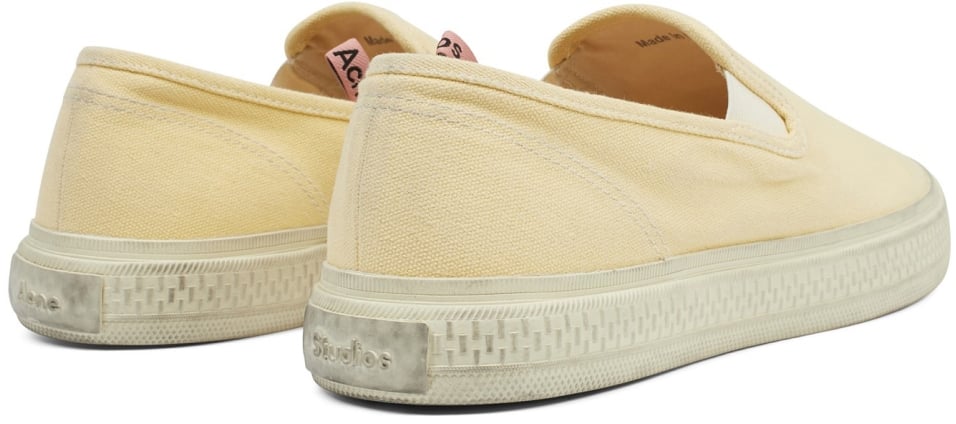 Acne Studios Ballow Tumbled Slip On Sneakers Geel