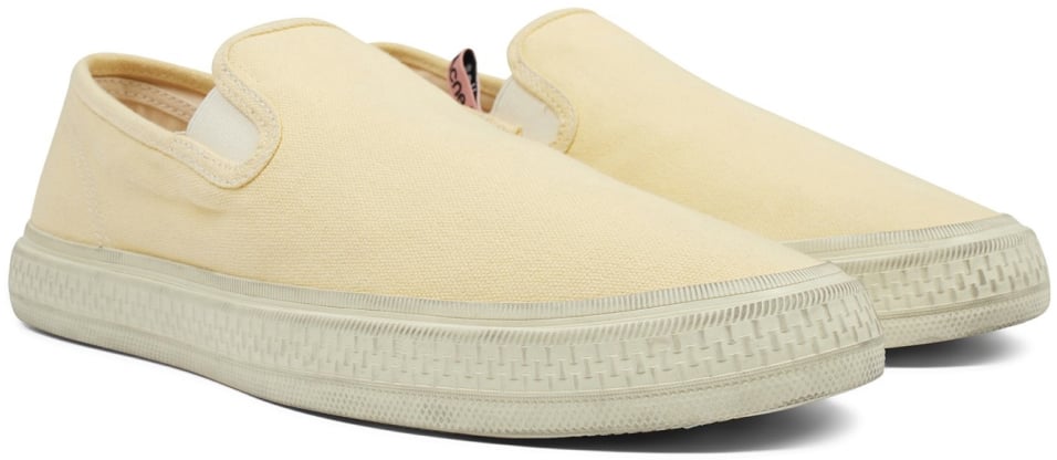 Acne Studios Ballow Tumbled Slip On Sneakers Geel