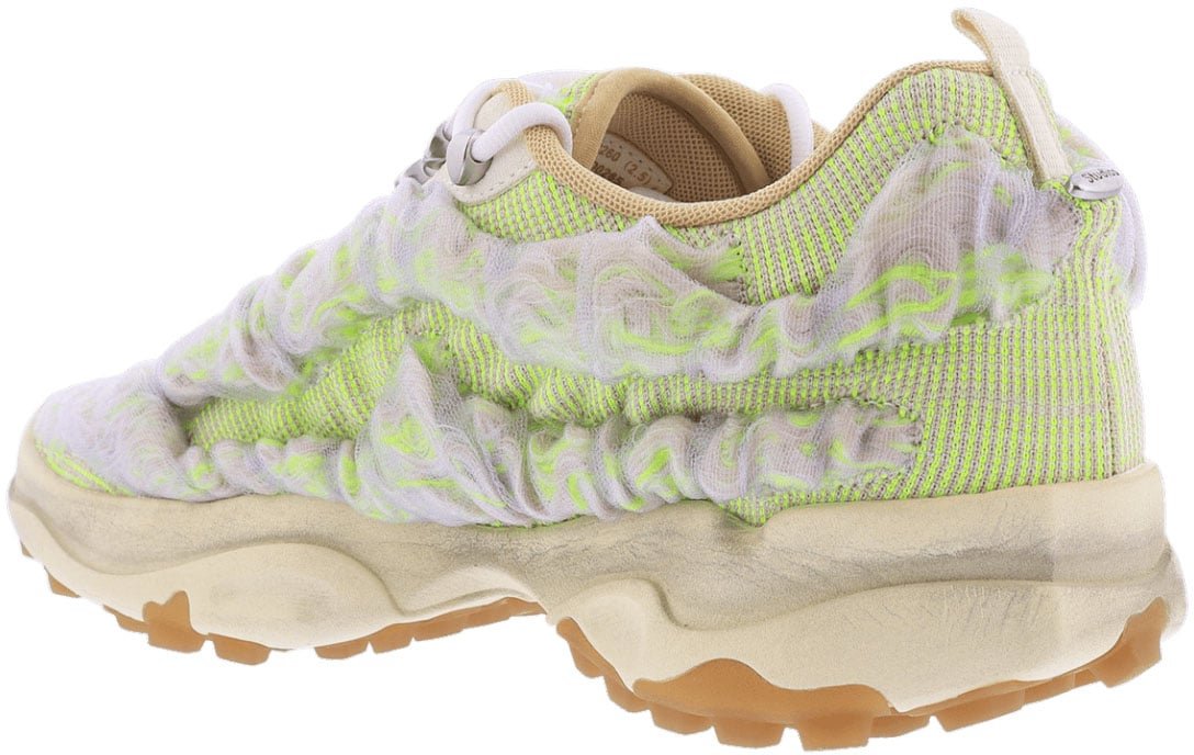 Acne Studios Heren Bubba Sneaker Wit/Geel Wit