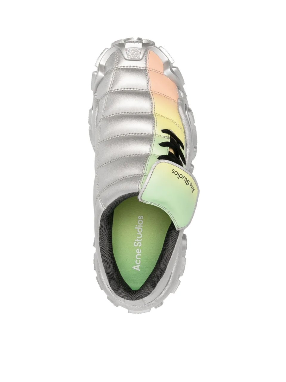 Acne Studios Heren Boltzer Football Sneaker Metal Metallic