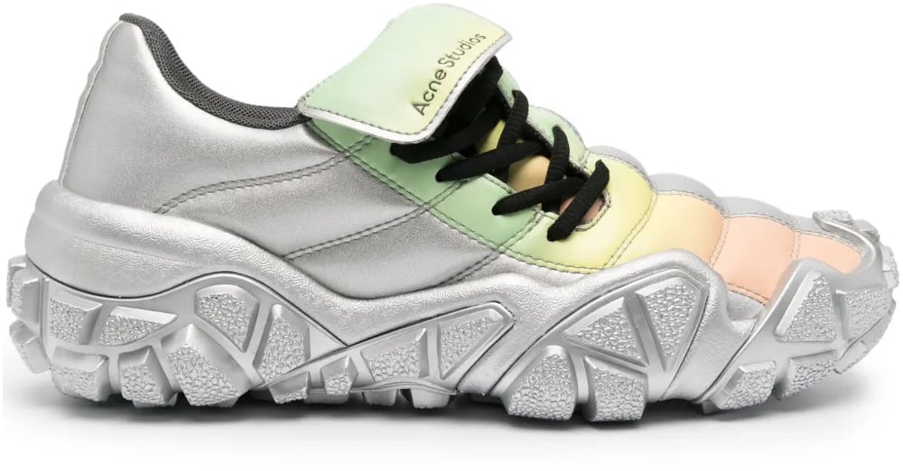 Acne Studios Heren Boltzer Football Sneaker Metal Metallic