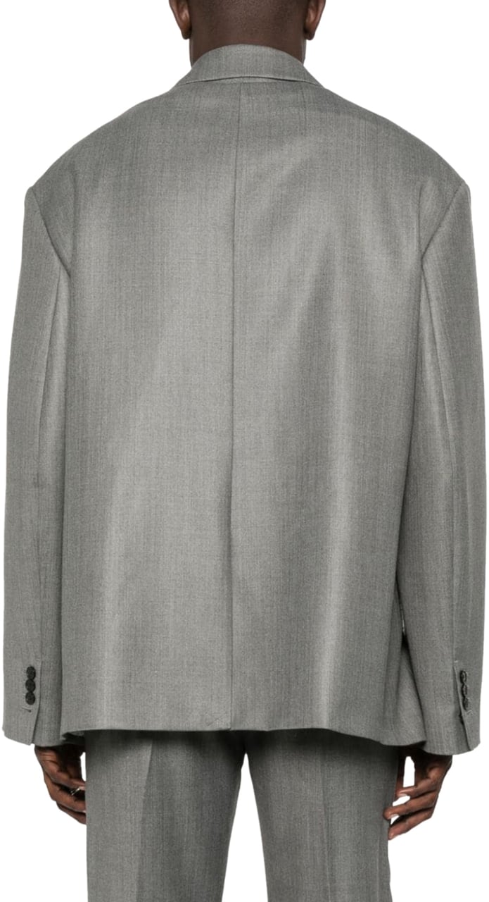 Acne Studios Suit Jacket Vintage Grey Melange Grijs