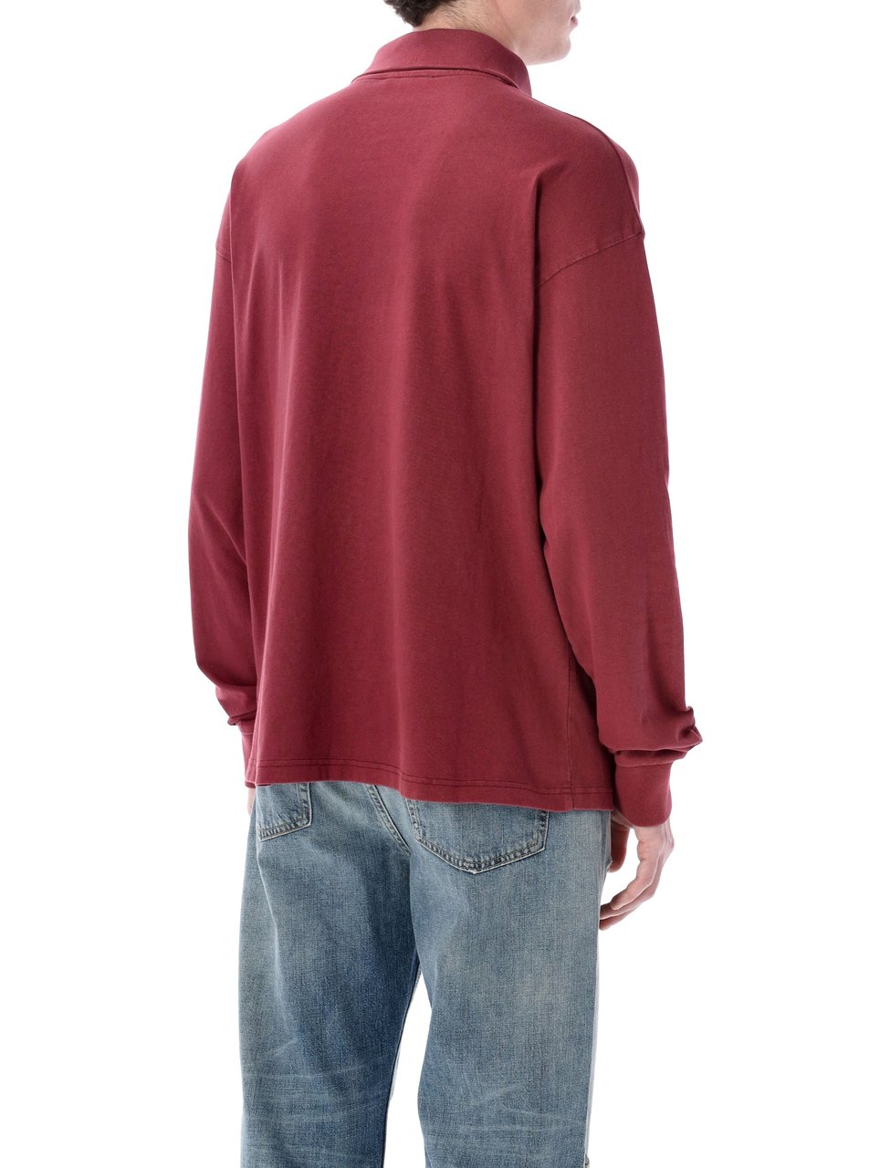 Acne Studios Acne Studios zip-up logo sweatshirt Rood