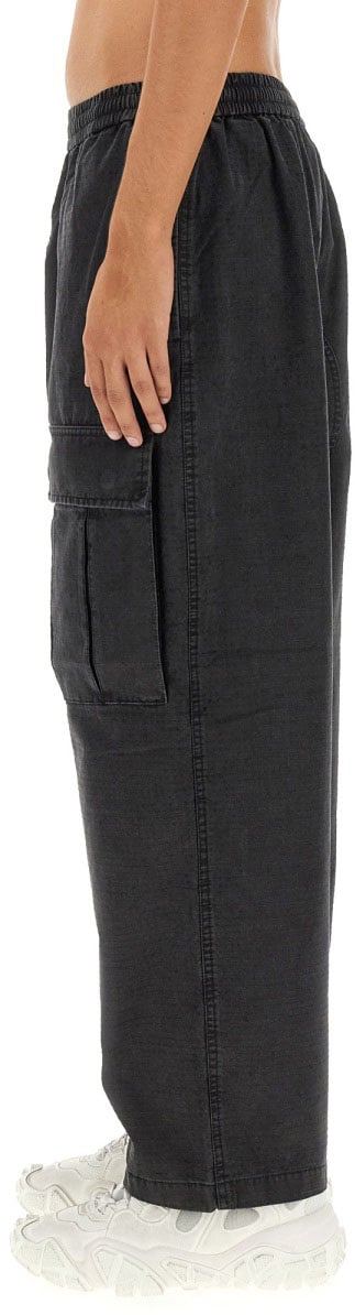 Acne Studios Relaxed Fit Cargo Pants With Flap Pockets Zwart