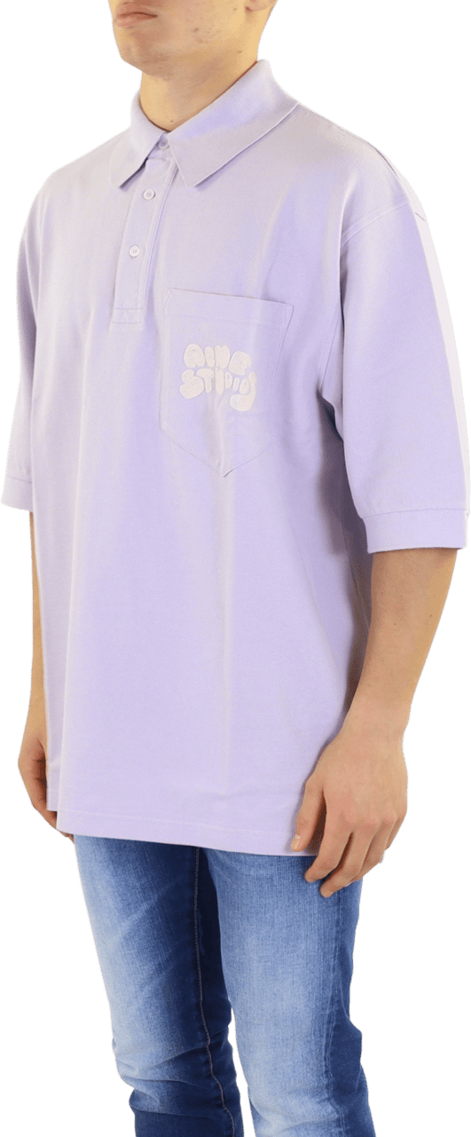 Acne Studios Heren Bubbly Logo on Pocket Paars Geel