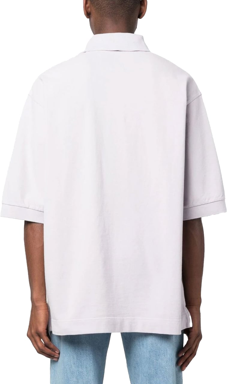 Acne Studios Bubble Logo Polo Shirt Paars