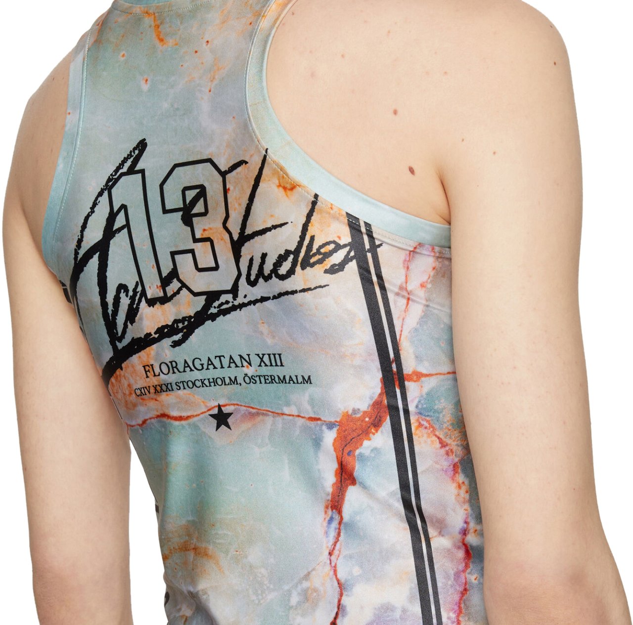 Acne Studios Tank Top Pastel Green/multicolor Groen