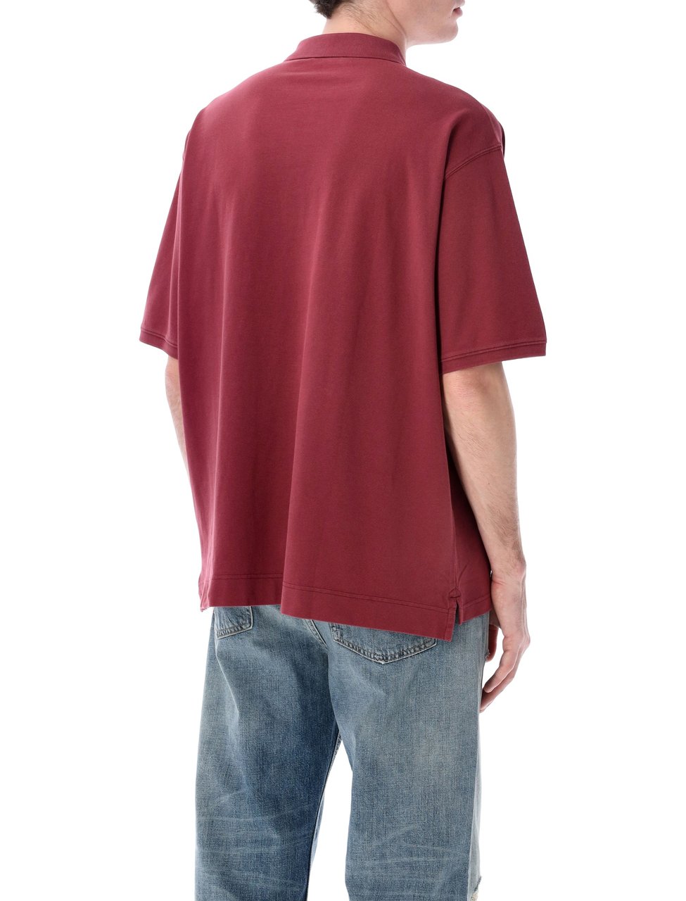 Acne Studios Acne Studios washed logo polo Rood