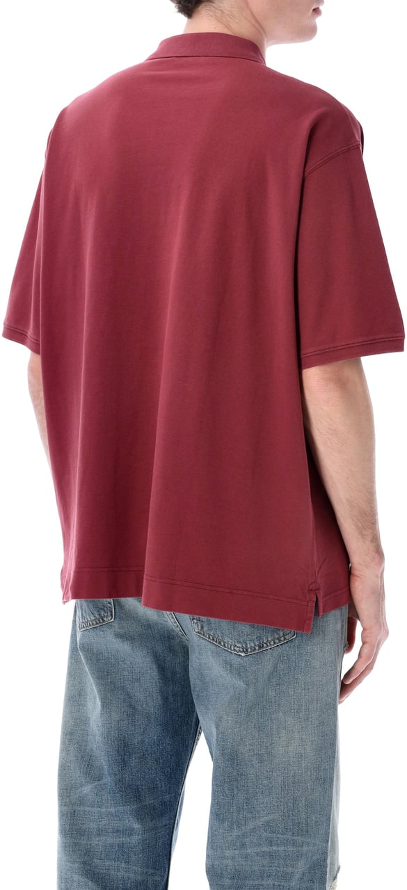 Acne Studios Egnes Polo Maroon Red Maroon