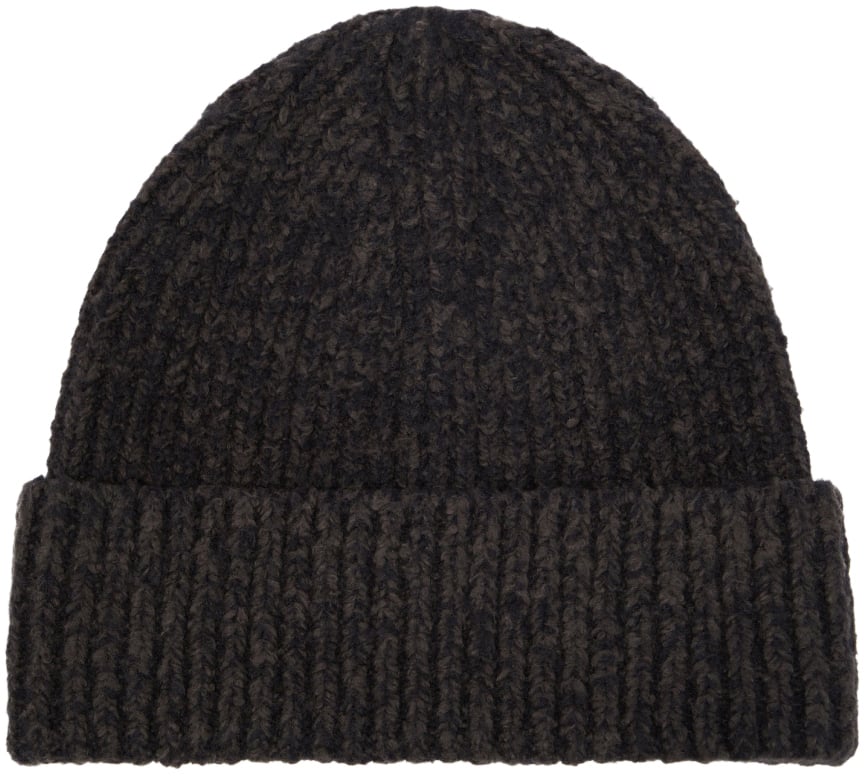 Acne Studios Korval Wool Blend Beanie Zwart