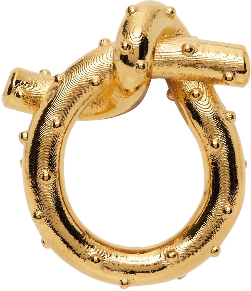Acne Studios Axelia Knot Ring Goud