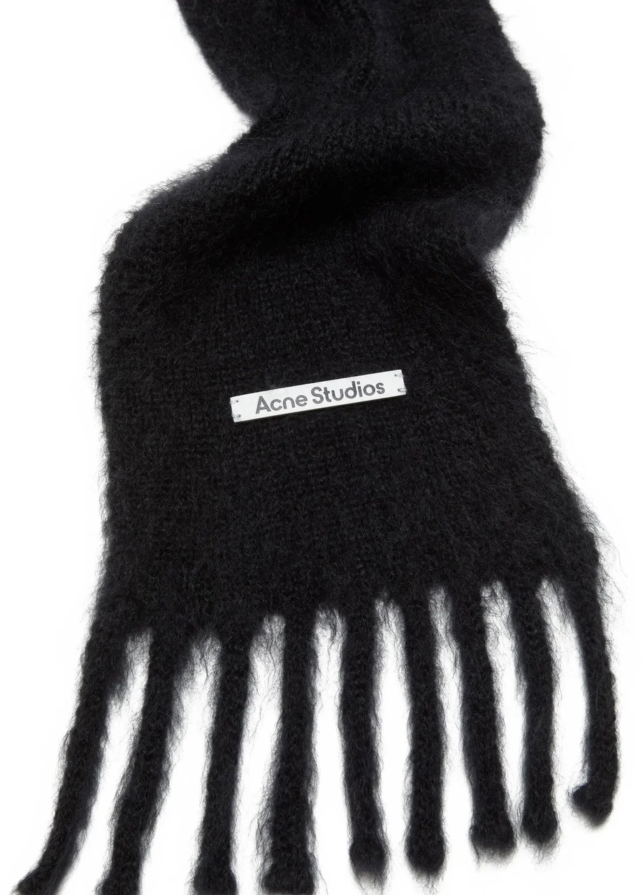 Acne Studios Scarf Black Zwart