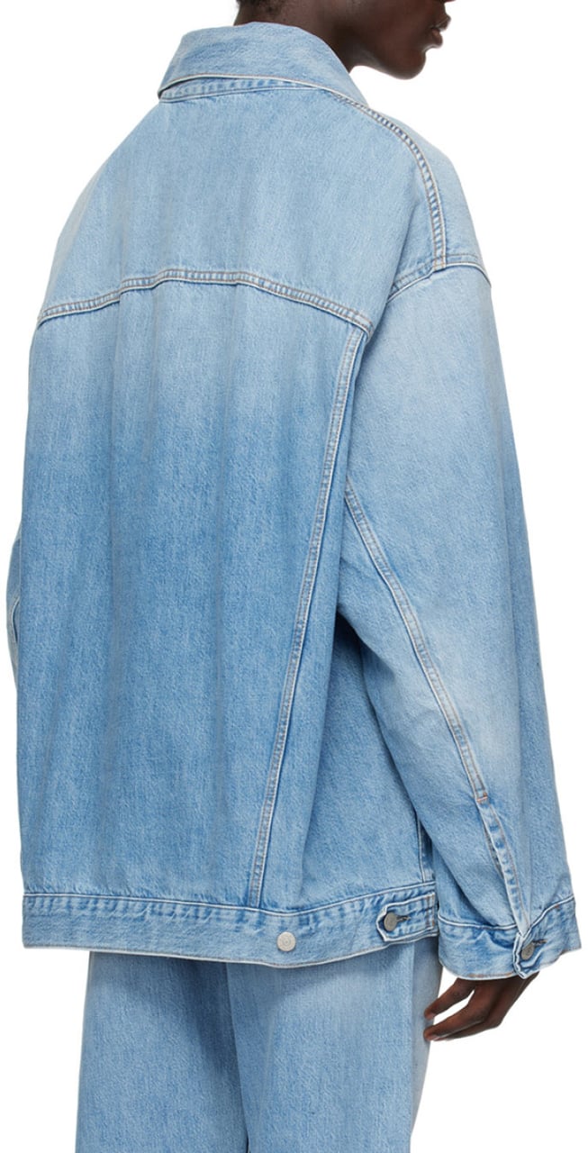 Acne Studios Oversize Unisex Denim Jacket Blauw