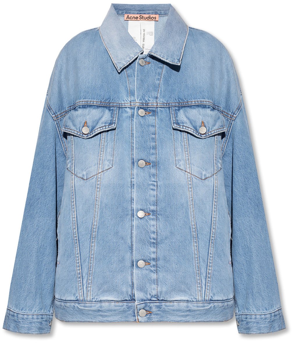 Acne Studios Oversize Unisex Denim Jacket Blauw