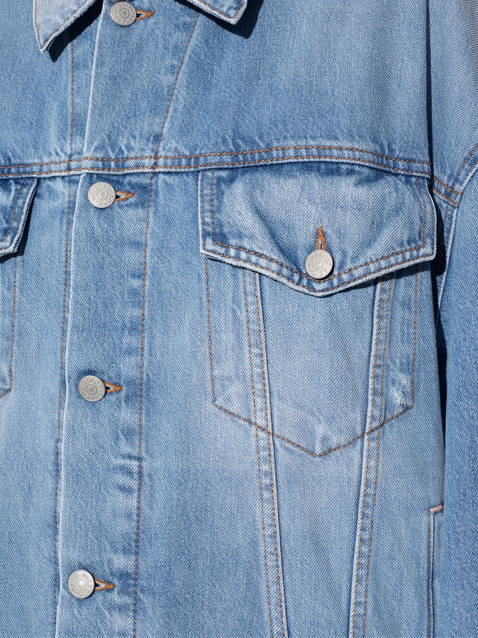 Acne Studios Oversize Unisex Denim Jacket Blauw