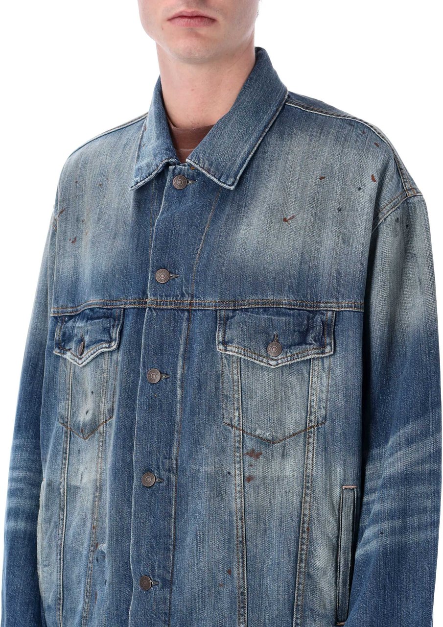 Acne Studios Robert Jkt Mid Blue Blauw