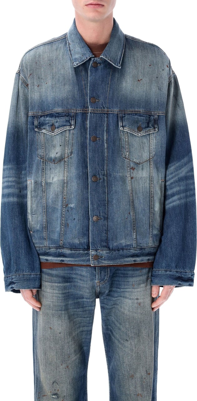 Acne Studios Robert Jkt Mid Blue Blauw