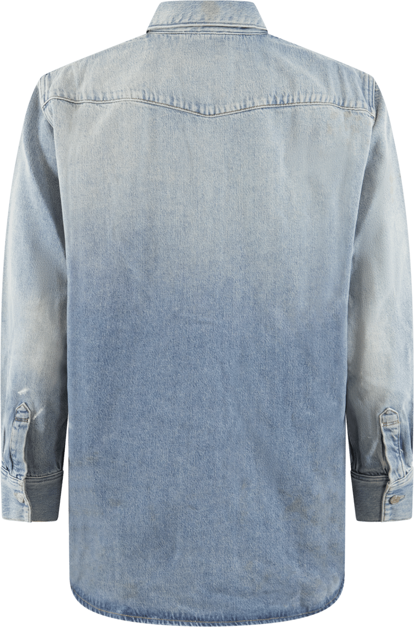 Acne Studios Heren Denim Shirt - Relaxed Fit Blauw