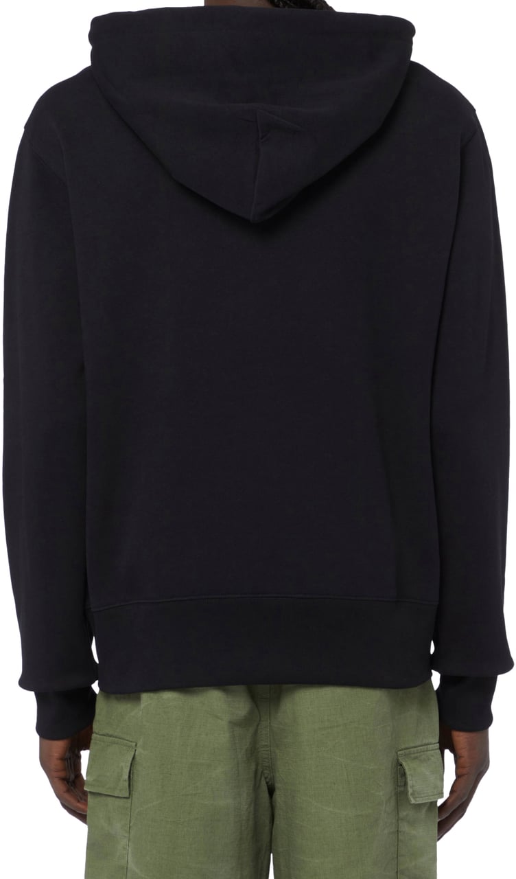 Acne Studios Fairah Face Logo Hoodie Zwart