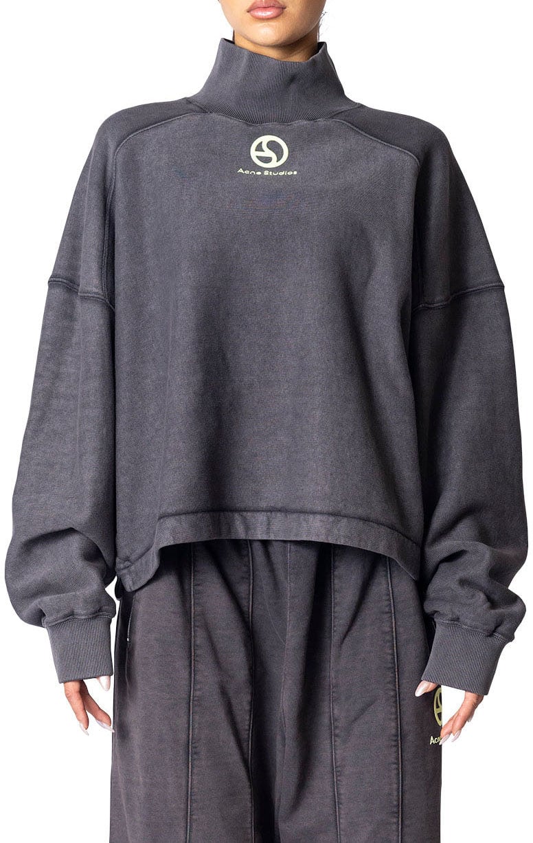 Acne Studios FN-UX-SWEA000064 FADED BLACK Zwart