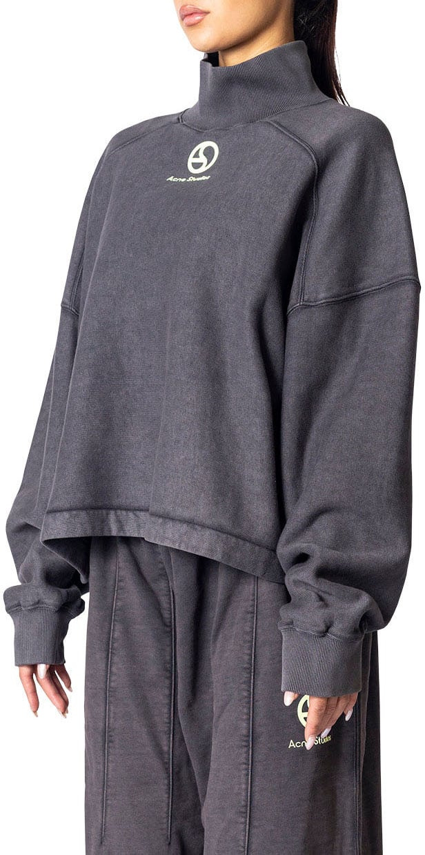 Acne Studios FN-UX-SWEA000064 FADED BLACK Zwart
