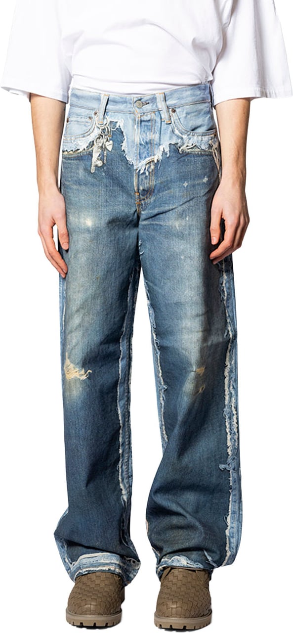 Acne Studios RW-UX-TROU000001 MID BLUE Blauw