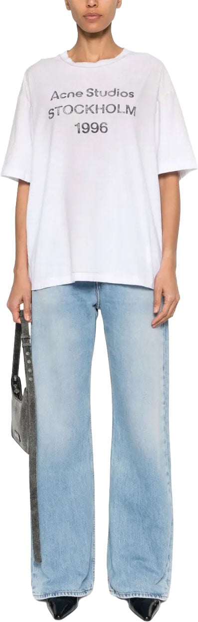Acne Studios T-shirt Dusty White Wit