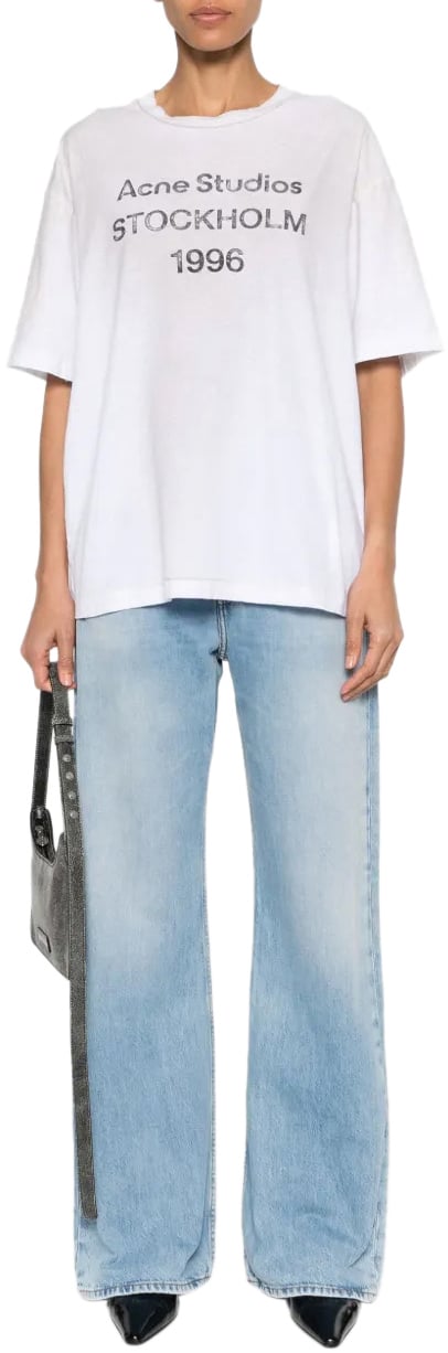 Acne Studios T-shirt Dusty White Wit