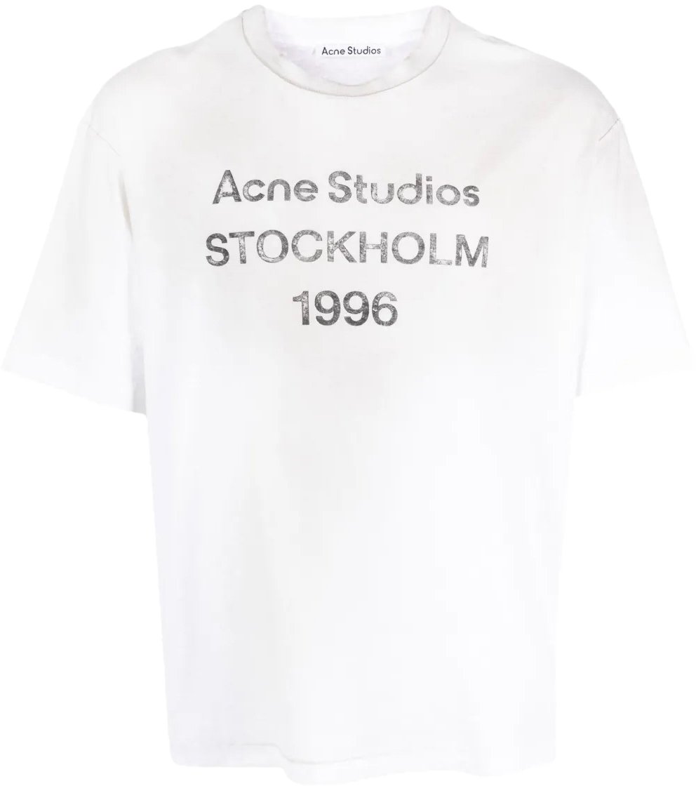 Acne Studios T-shirt Dusty White Wit