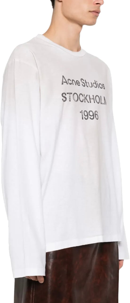 Acne Studios Acne Studios Longsleeve Dusty White Wit