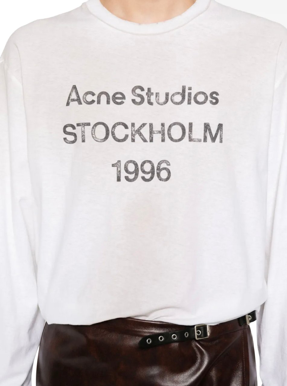 Acne Studios Acne Studios Longsleeve Dusty White Wit