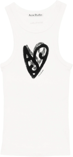 Acne Studios Top Optic White Wit