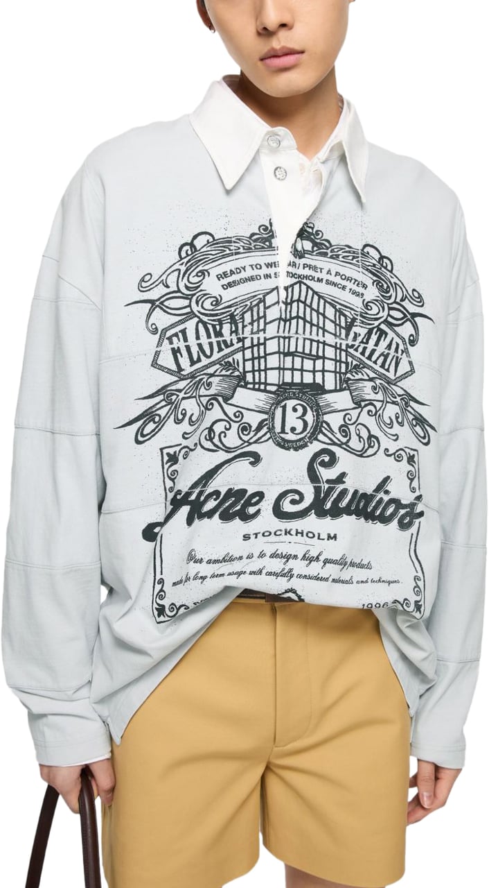 Acne Studios T-Shirts And Polos Light Grey Grijs