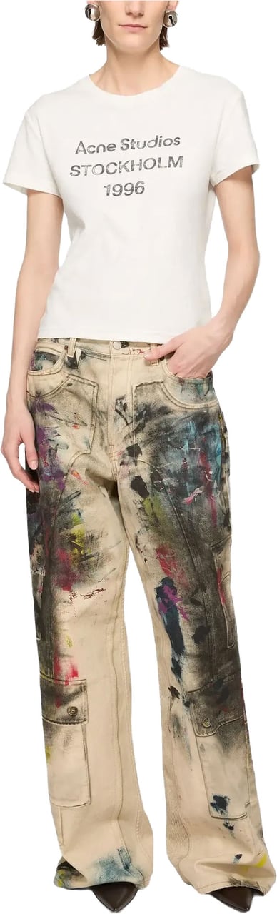 Acne Studios T-shirt Off White Wit