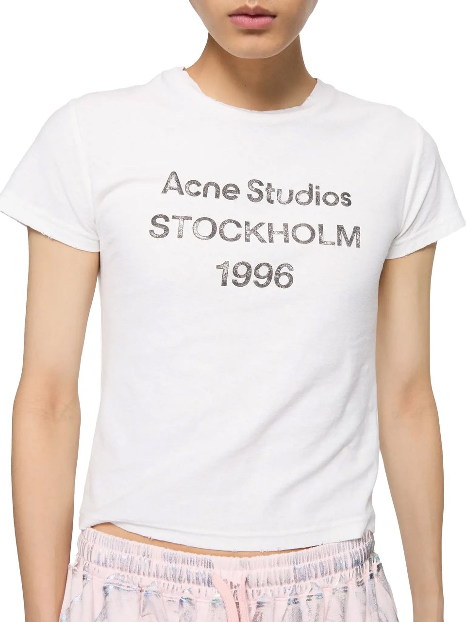 Acne Studios T-shirt Off White Wit