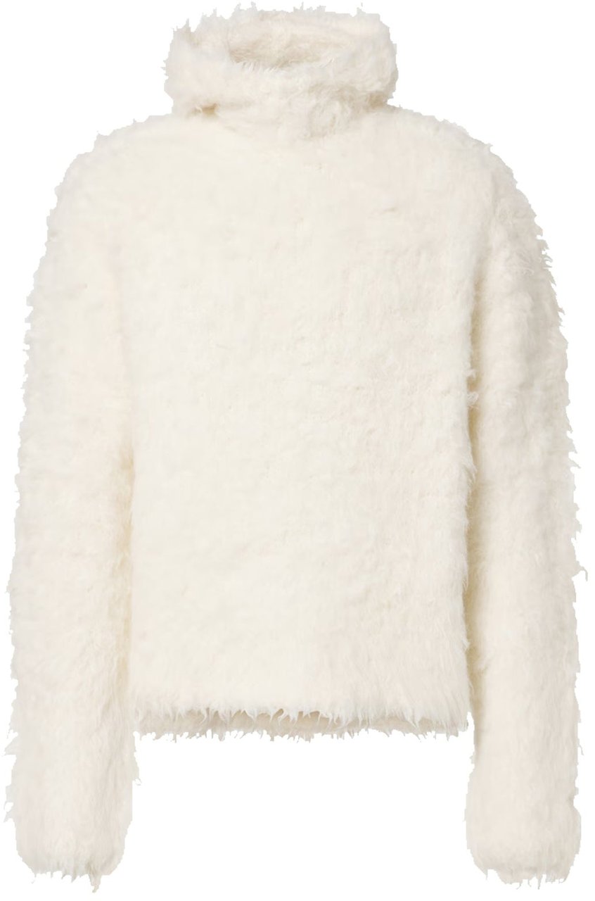 Acne Studios Acne Studios Alpaca Blend Hooded Sweatshirt Wit