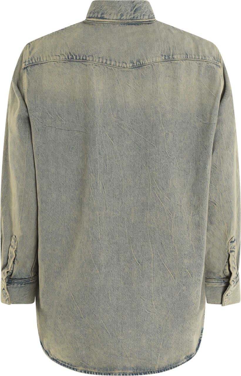 Acne Studios Heren Denim Shirt Blauw Blauw