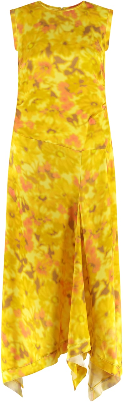 Acne Studios Printed dress Geel