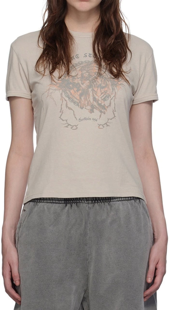 Acne Studios Acne Studios Printed T-Shirt Grijs
