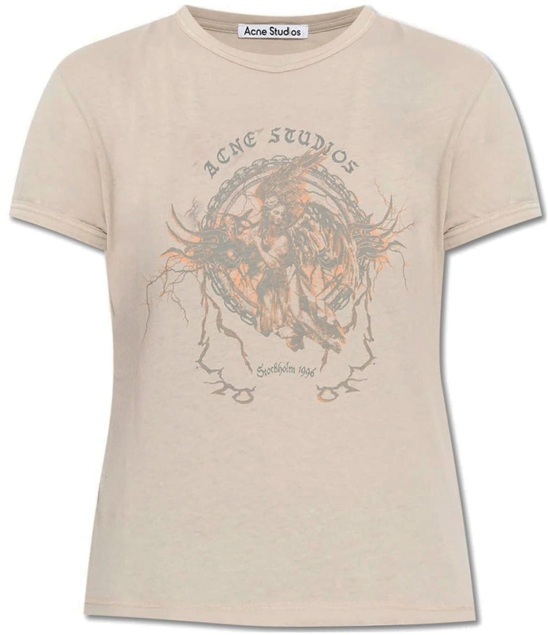 Acne Studios Acne Studios Printed T-Shirt Grijs