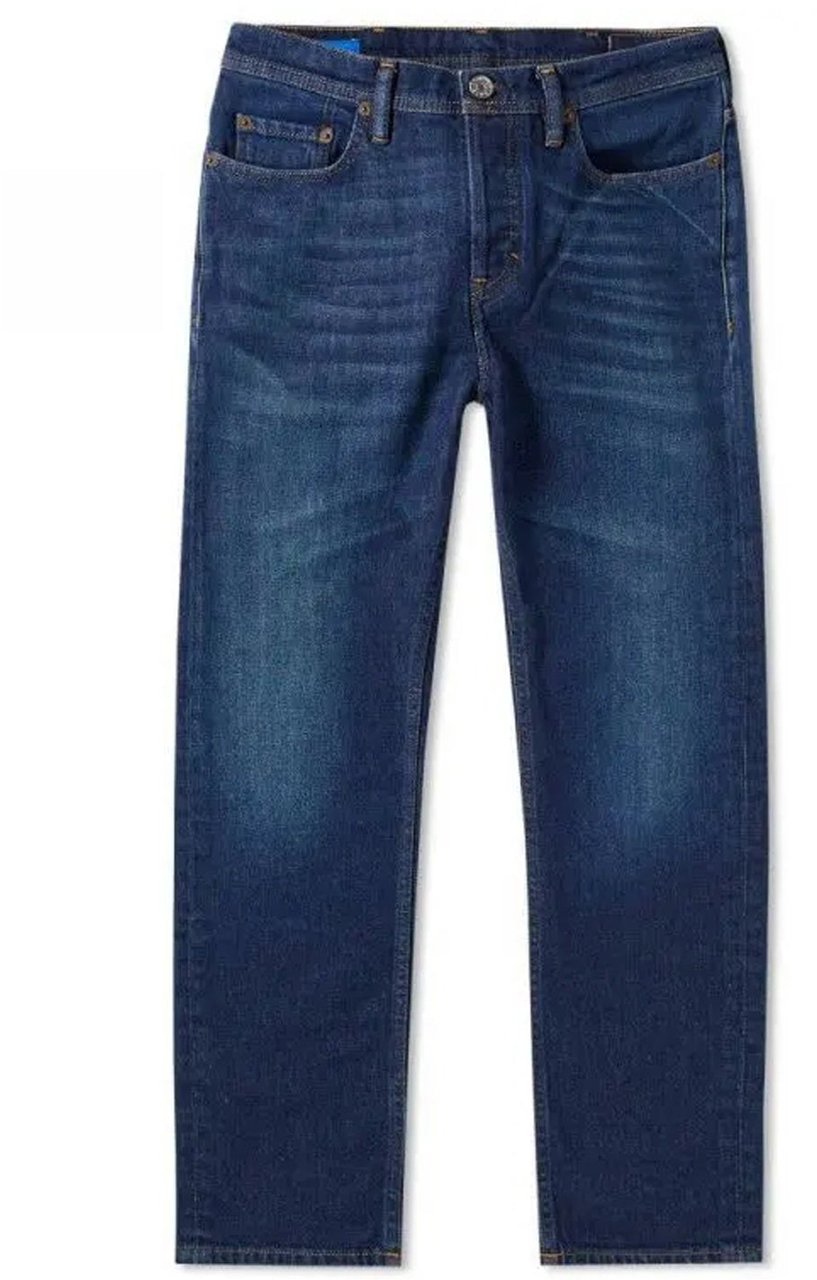 Acne Studios Acne Studios River Dark Blue Cotton Denim Jeans Blauw