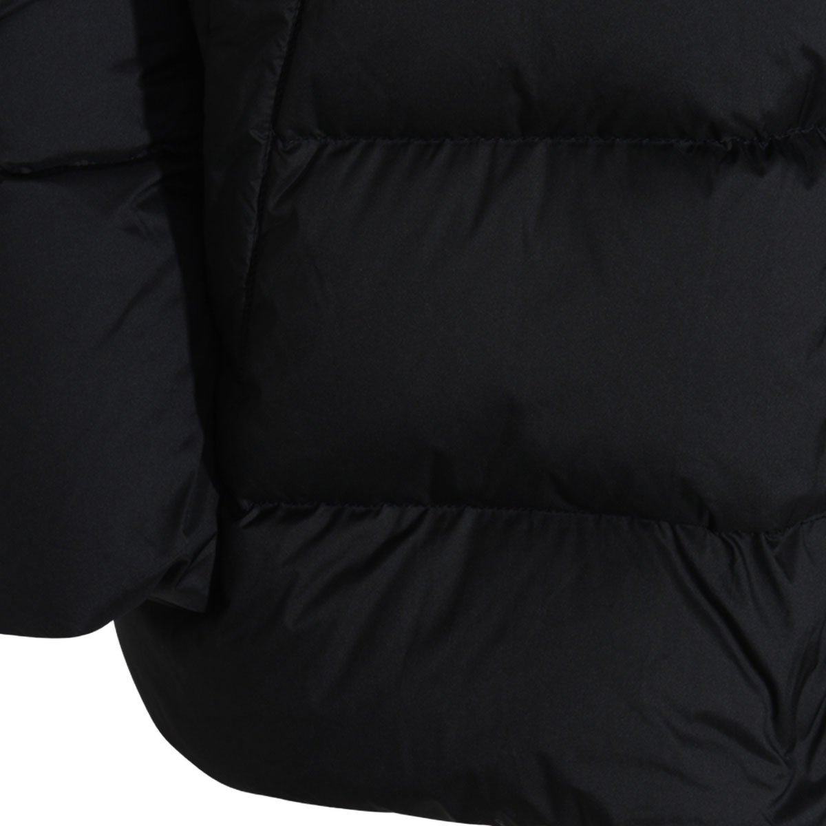 ADD Down Puffer Coat with High Collar Zwart