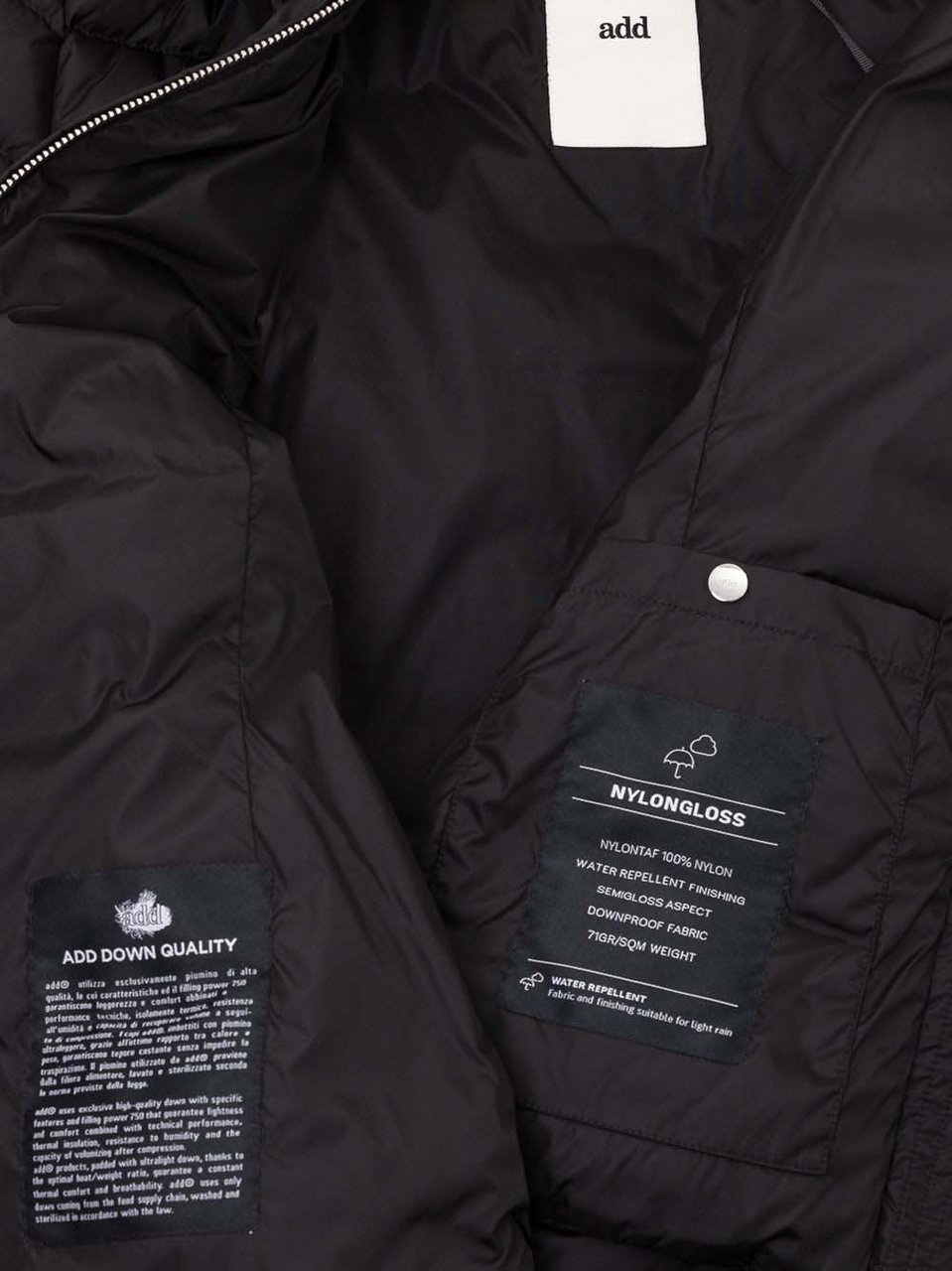 ADD Down Jackets Black Divers