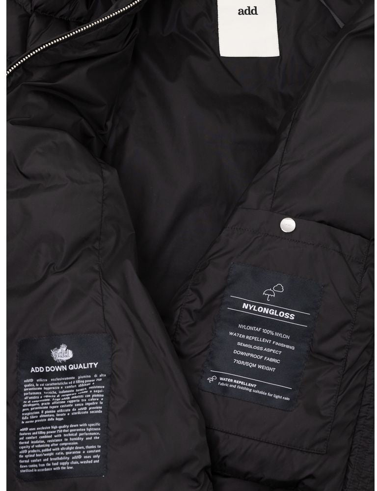 Add Black Polyamide Shell Jacket Zwart