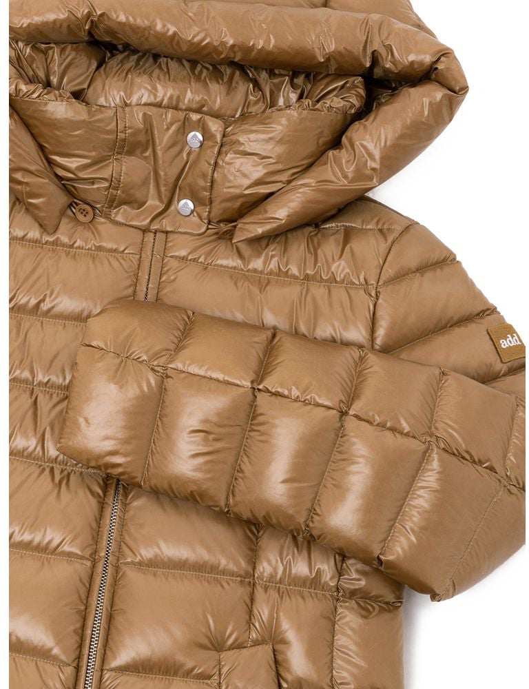 Add Bronze Polyamide Jackets And Coat Metallic
