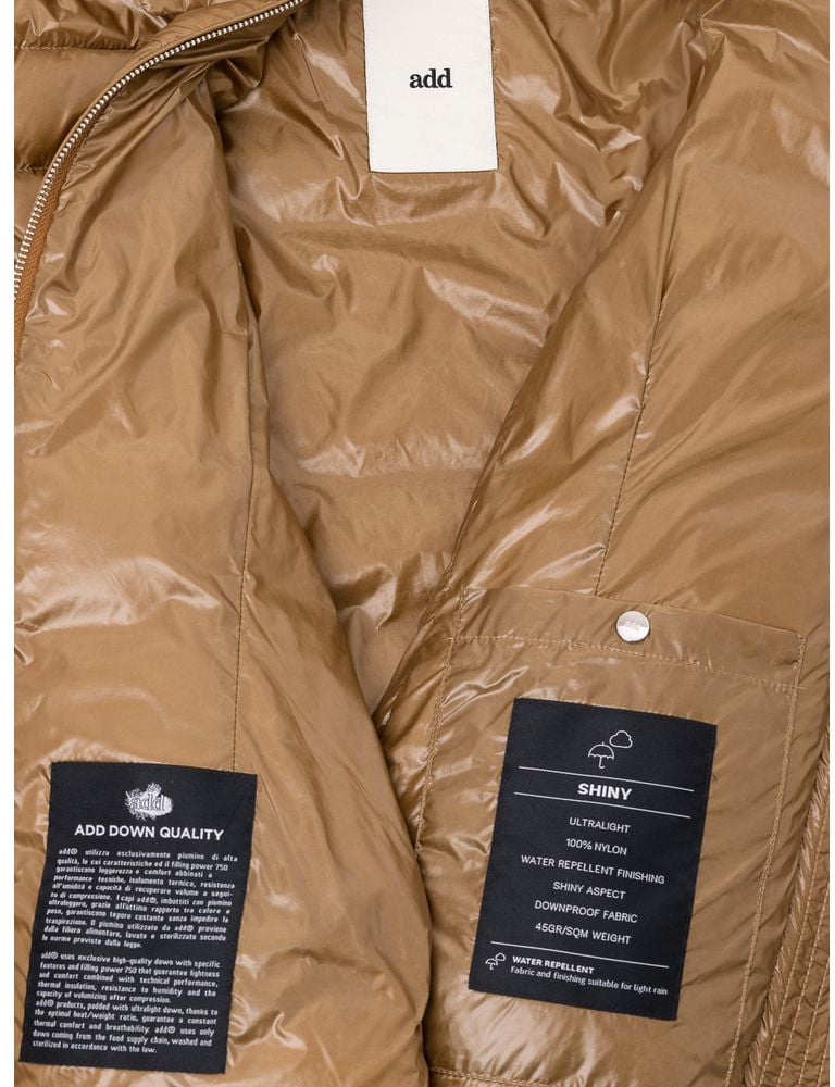 Add Bronze Polyamide Jackets And Coat Metallic
