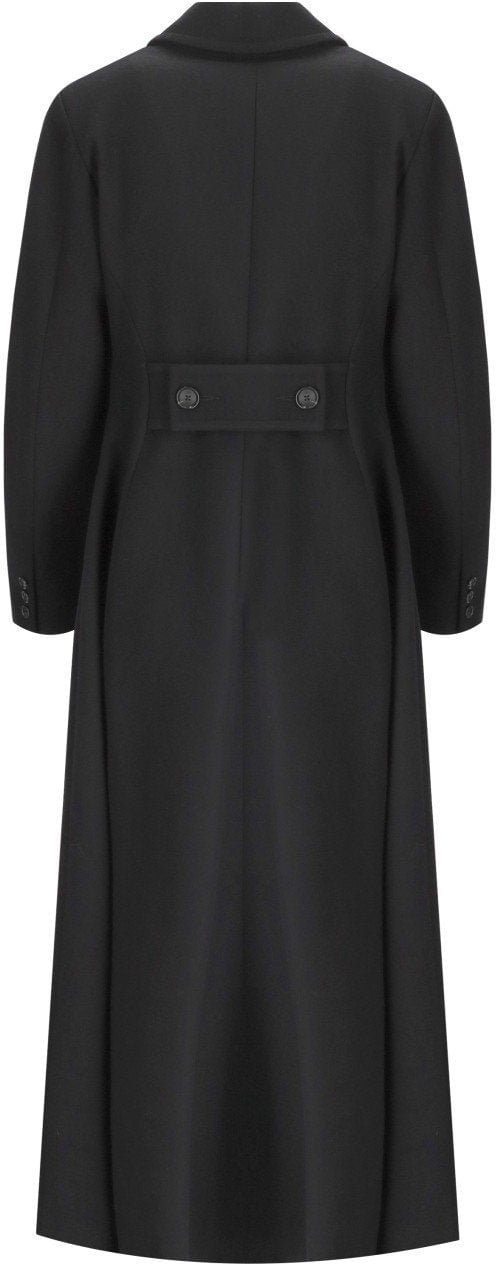 ADD ADD DOUBLE-BREASTED COAT Zwart