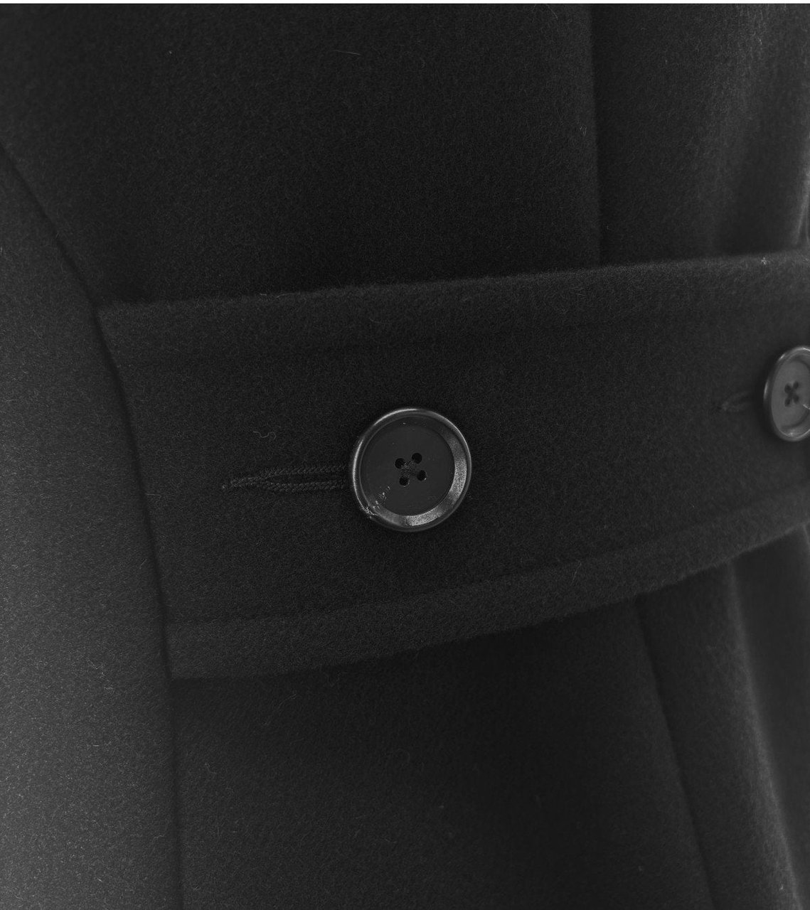 ADD ADD DOUBLE-BREASTED COAT Zwart