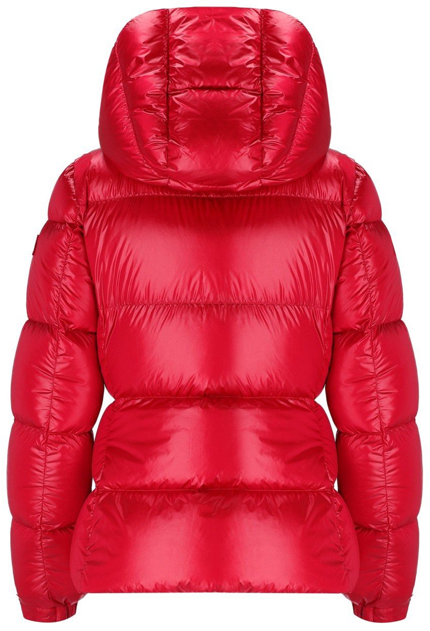 ADD ADD SHINY CORTINA HOODED DOWN JACKET Rood