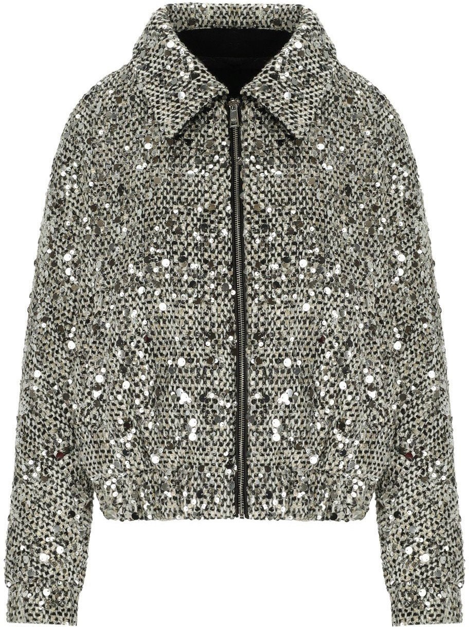 ADD ADD STARLIGHT BOMBER JACKET Zilver